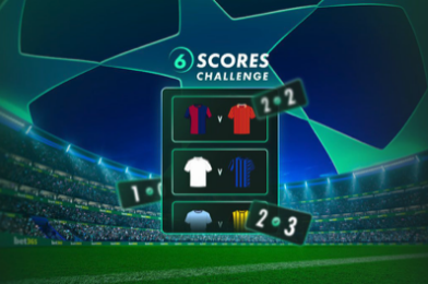 BET365 حرة للعب 6 درجات تحدي – اربح ما يصل إلى 250،000 جنيه إسترليني في دوري أبطال أوروبا